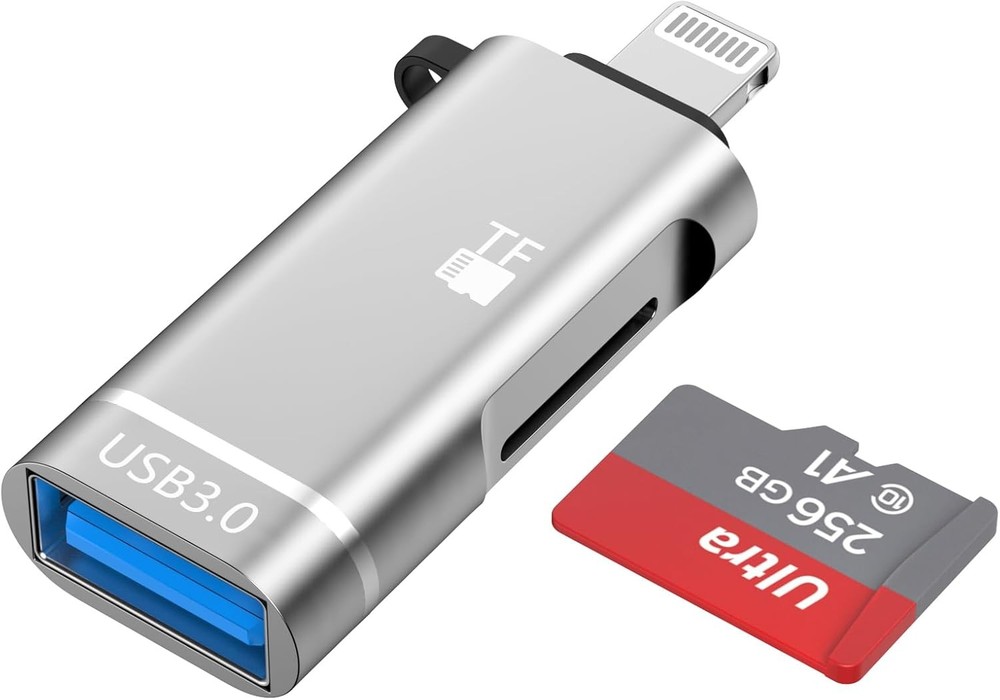 [Apple MFi Certified] SD Card Reader for iPhone iPad,Memory Card Reader with USB