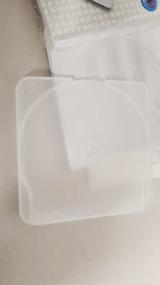 80+ Clear CD DVD Disc Square Clam shell Plastic Storage Case + Some CD Envelopes