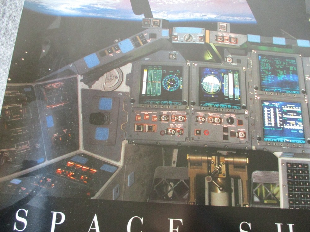 NASA SPACE SHUTTLE COCKPIT/MANNED FLIGHT BEYOND THE BEGINNING/STS9 POSTERS SET4