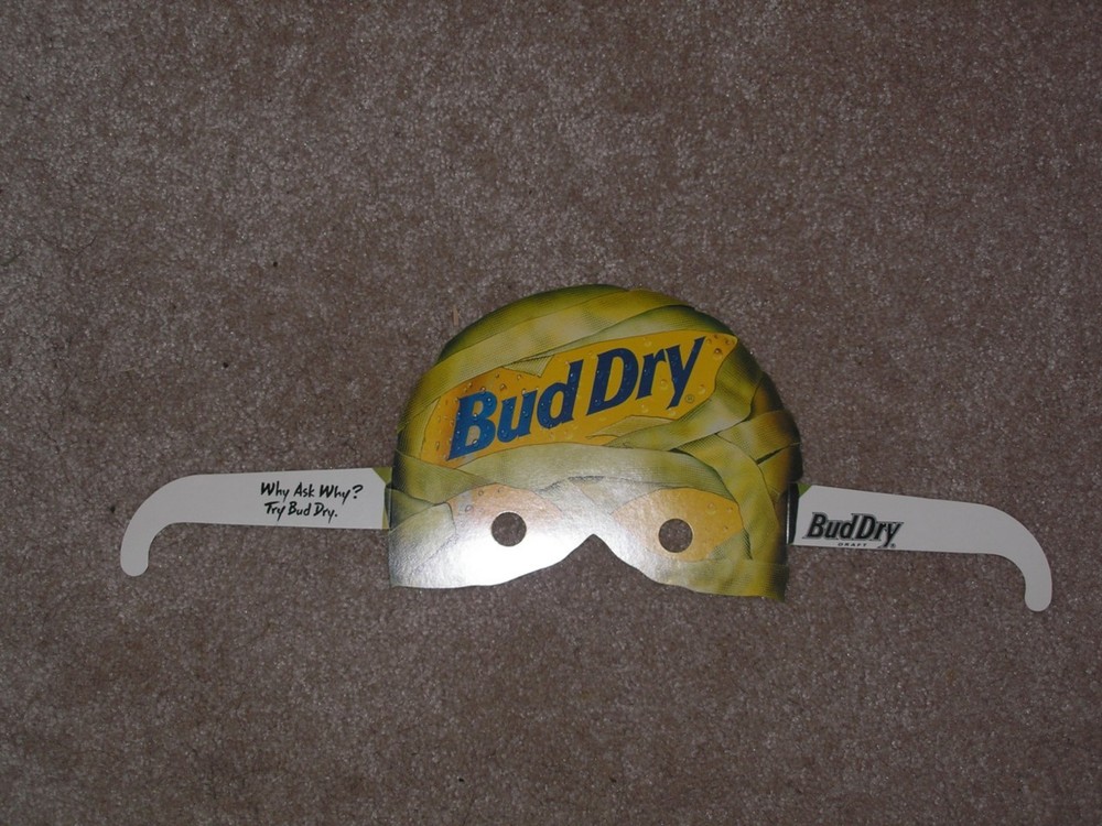 Bud Dry Mummy Halloween Mask  1990s
