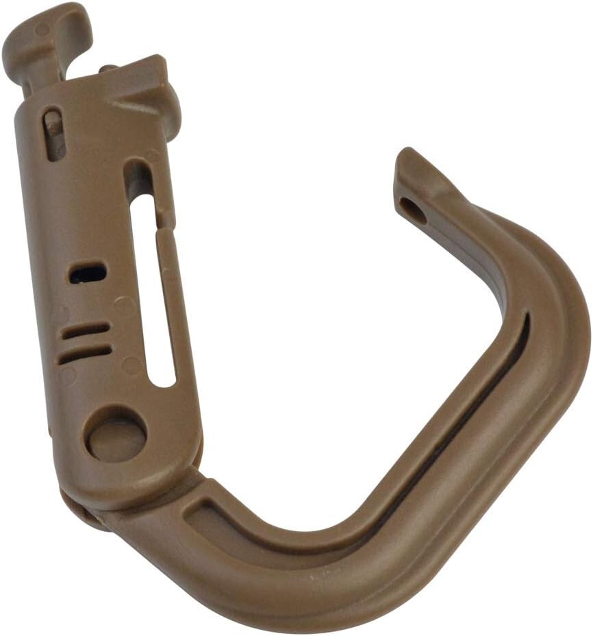 18PCS Multipurpose Grimlock D-Ring Locking Molle Clip Tactical Hanging Hook Bag