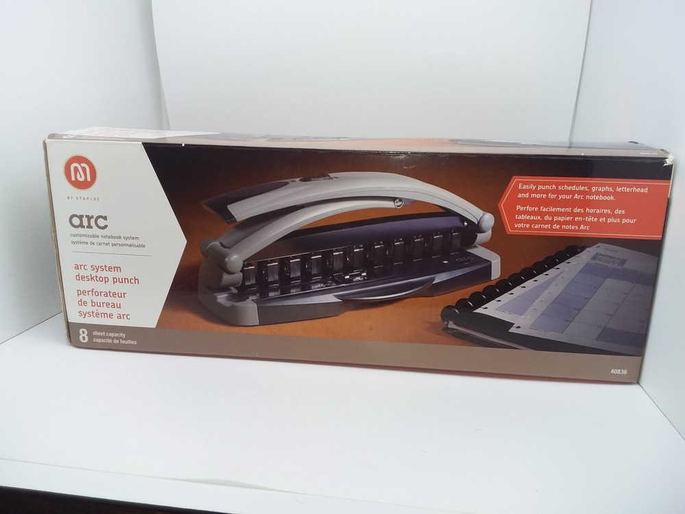 ARC Binding System Desktop 40836 8 Sheet 11 Hole Presentation Binder Punch