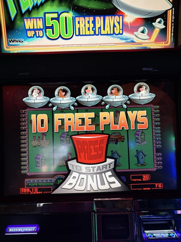 WMS BB2 SLOT MACHINE SOFTWARE GAME CARD ONLY INVADERS FROM PLANET MOOLAH TESTED