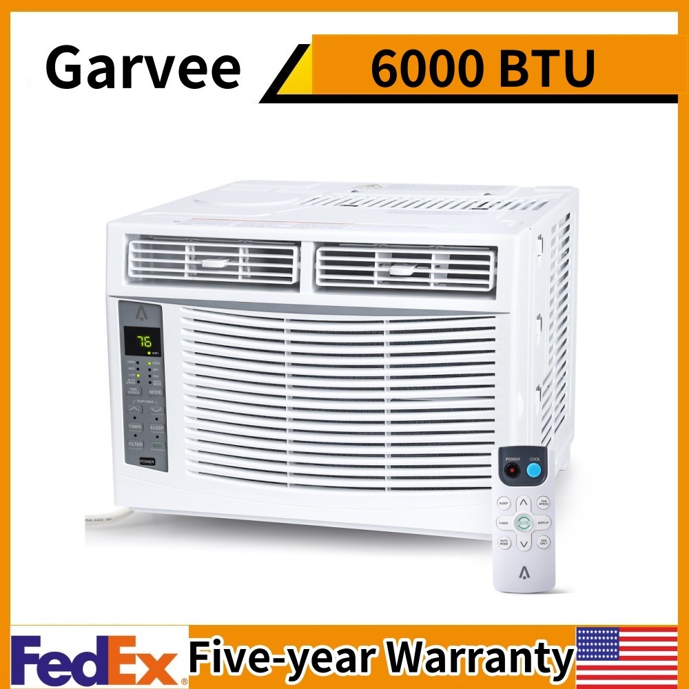 ➕6000 BTU Window Air Conditioner Remote & App Control Timer Function WiFi AC Uni
