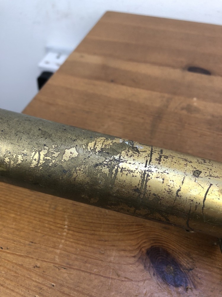 victorian brass curtain pole