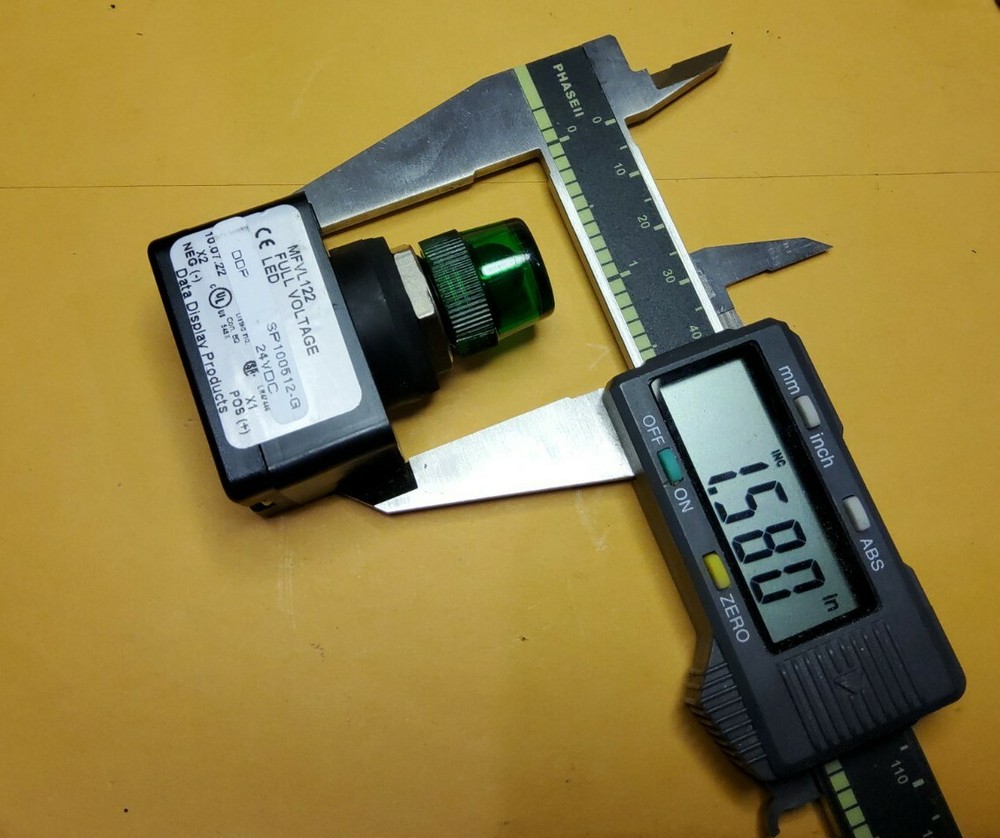 DATA DISPLAY PRODUCTS MFVL122 5/8" LAMP INDICATOR 125V DC