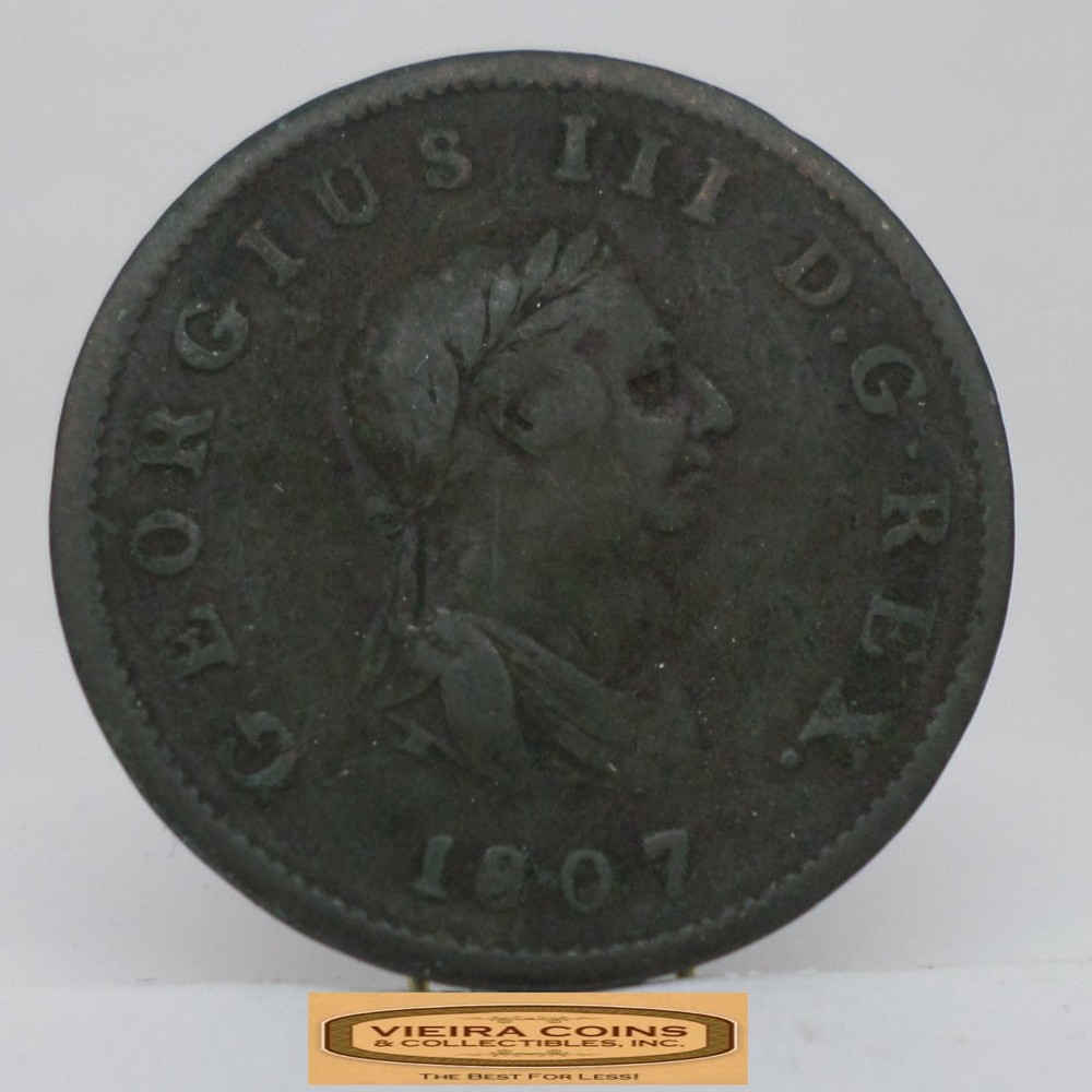 1807 Great Britain Half Penny - #C58268NQ