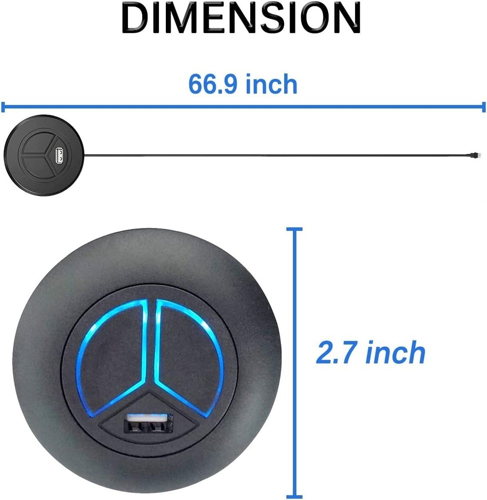 Modern USB Hand Control for Recliners - 2-Button Design for Enhanced Experience