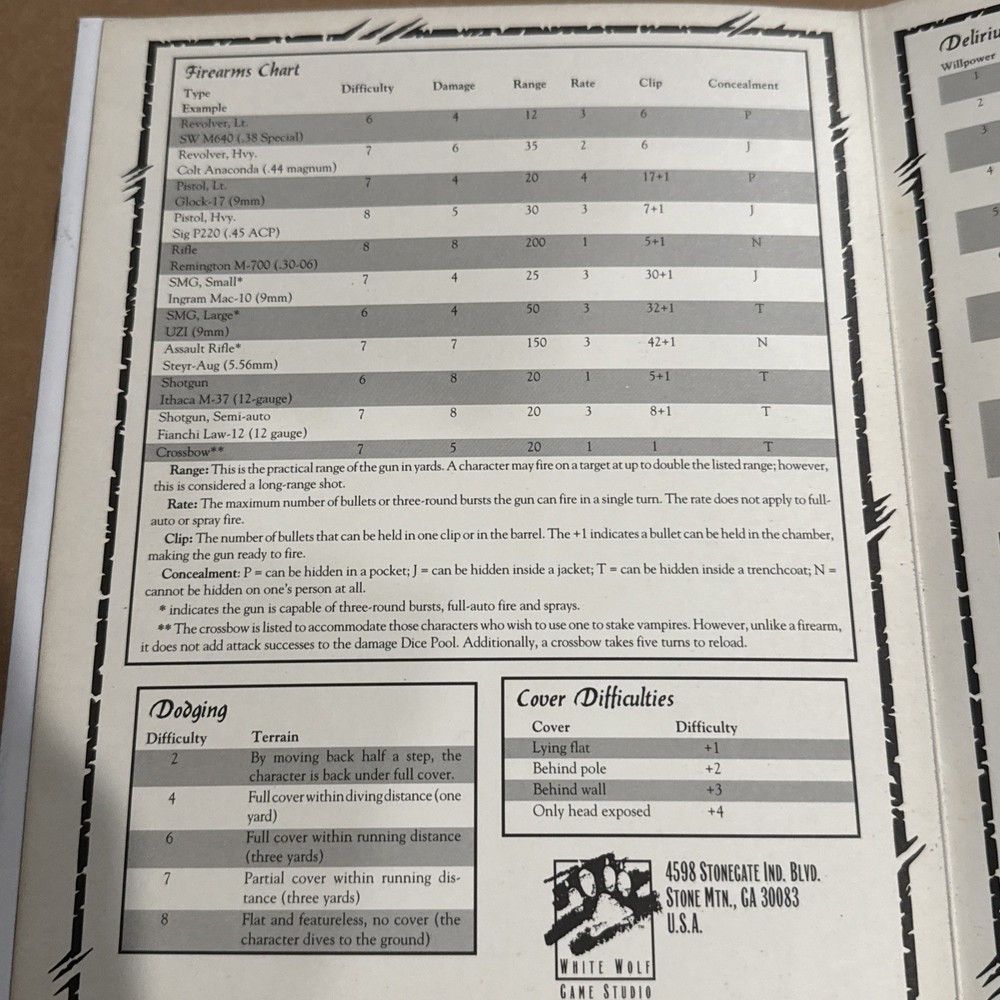 Storyteller's Screen w/Three Werewolf Stories & Battlemap (2nd Ed)