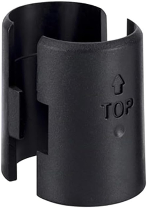 Durable Black ABS Wire Shelf Clips - 2-Pack for Versatile Shelving Solutions