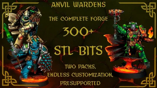 The Anvil Wardens Complete Bundle from Greytide Studio. 300+ Bits.