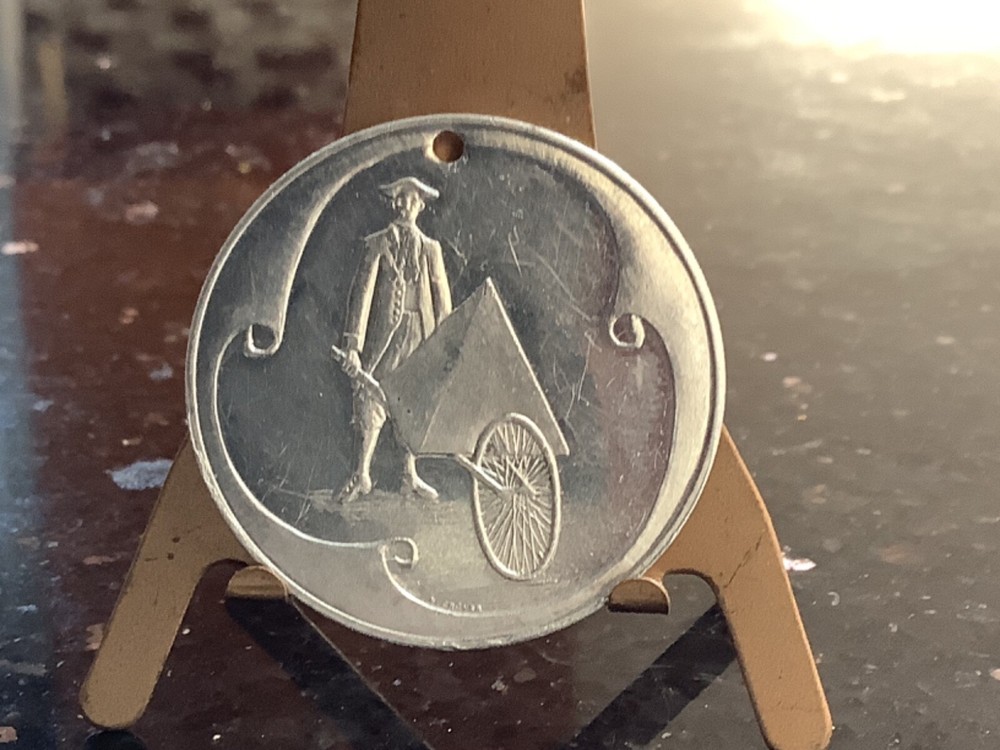 1908 Colonial Jack Aluminum Medal 38mm.