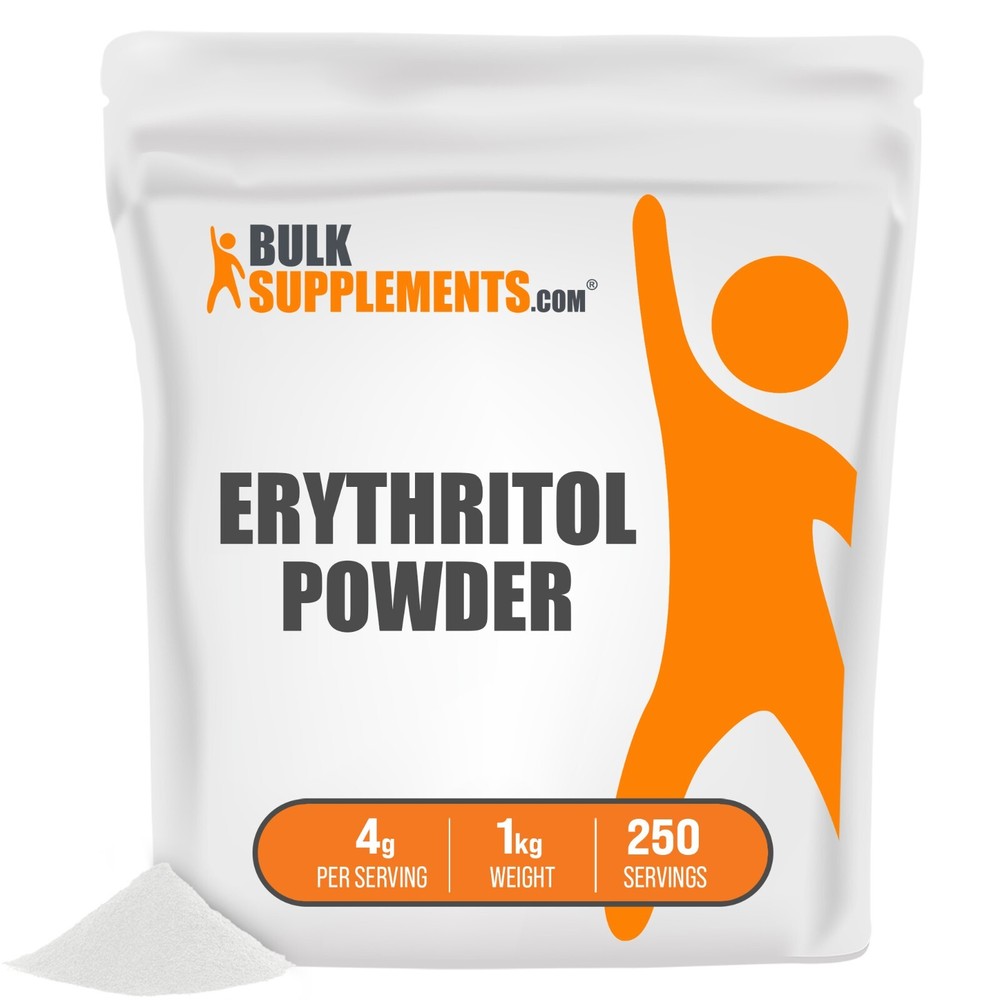 BulkSupplements Erythritol Powder 1KG - 4g Per Serving