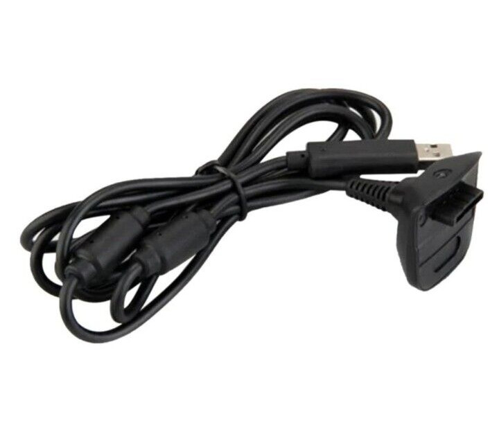 Controller Charging Cable - Black For Microsoft Xbox 360 Controller