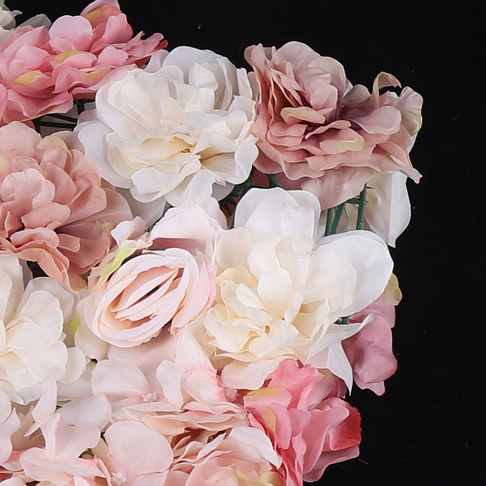 6*Flower Wall Panel Party Artificial Wedding Decor Rose Bouquet Romantic Flower