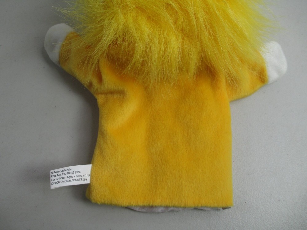 Vintage puppet lion hand puppet toy