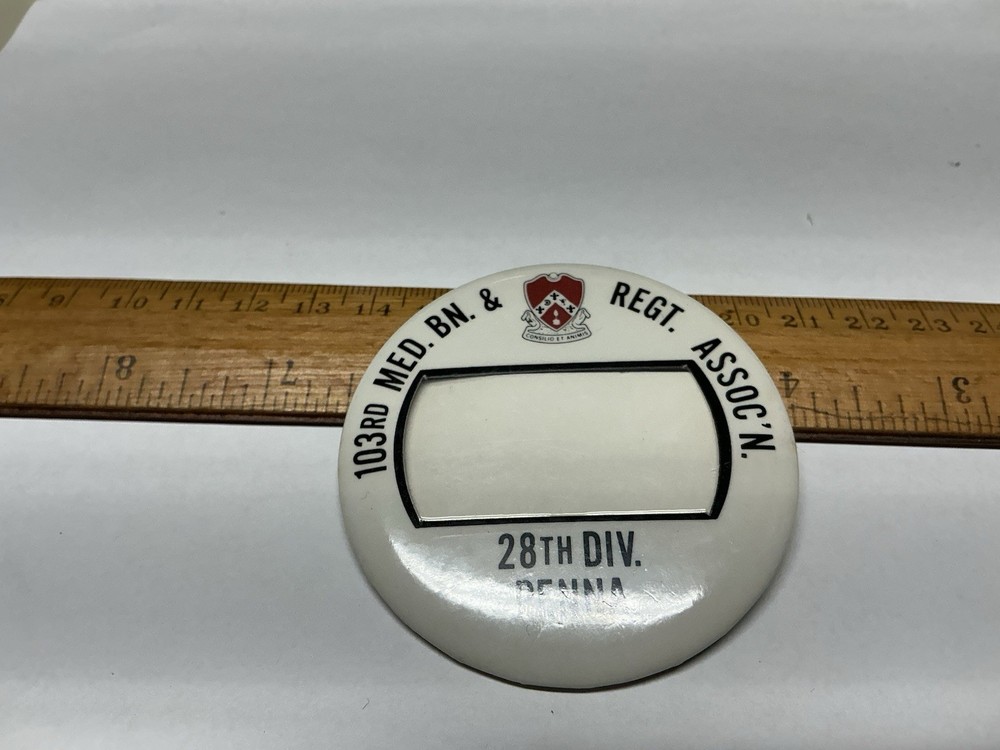 103rd Med. BN. / 28th Div. Identification Pin/Badge As Shown