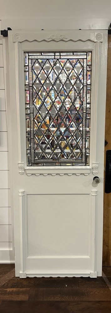 Leaded Glass Pantry Door “Snow White”