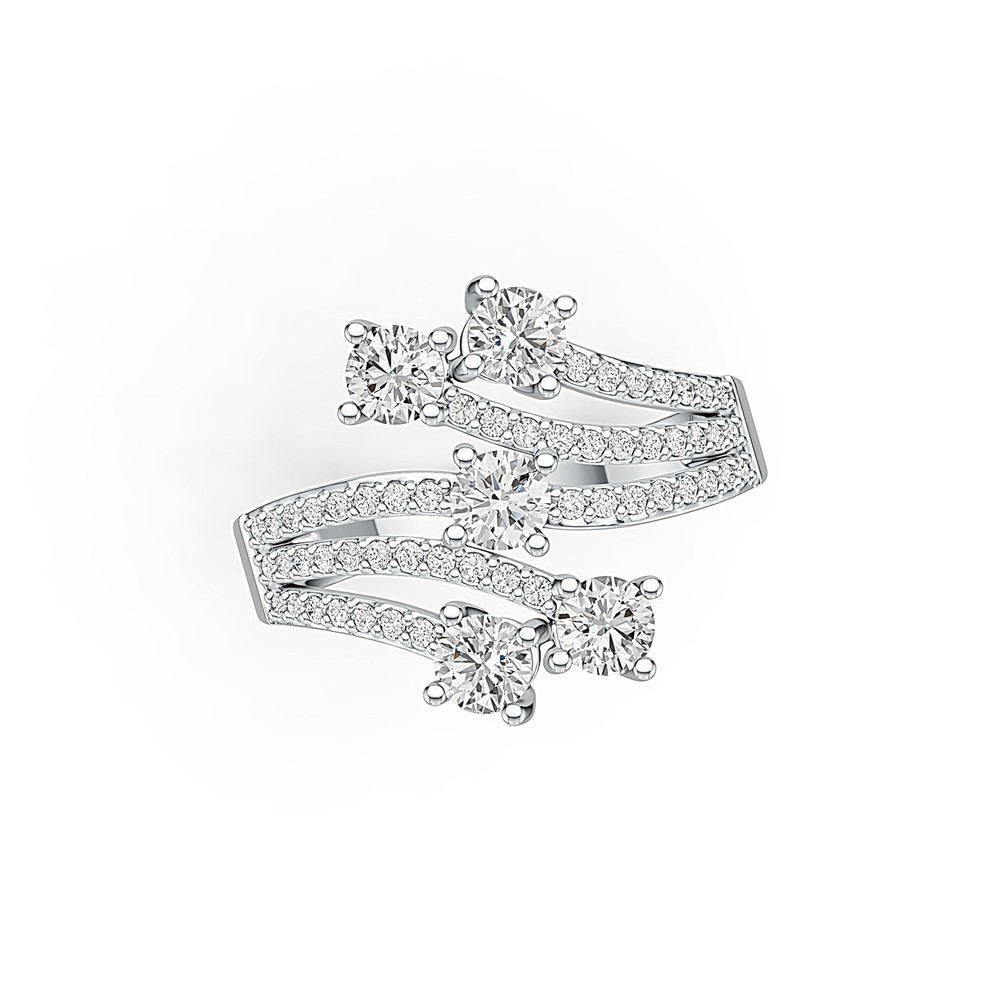 Sterling Silver Semi Mount Ring Setting Round RD 4x4mm