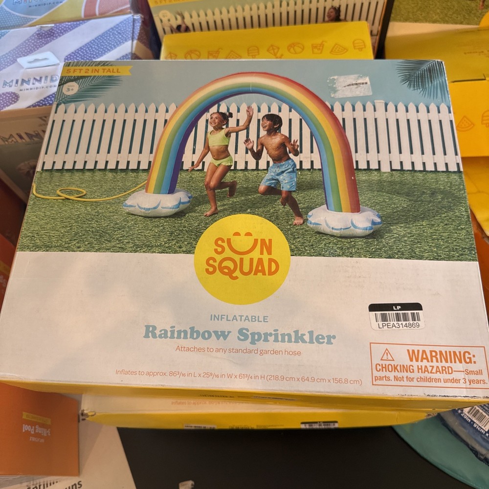 Inflatable 5FT Rainbow Sprinkler for Kids