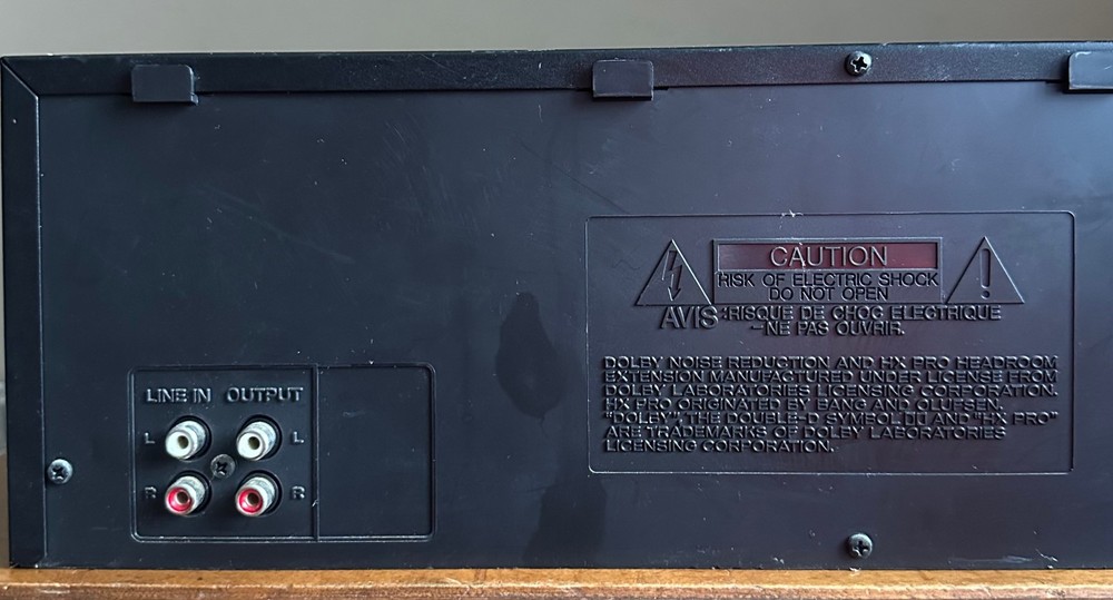 TEAC W-600R Dolby Auto Reverse Stereo Double Cassette Deck Recorder Player