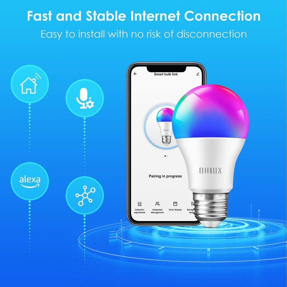 OHLUX Smart Light Bulbs 4Pack 4P Fast Ship