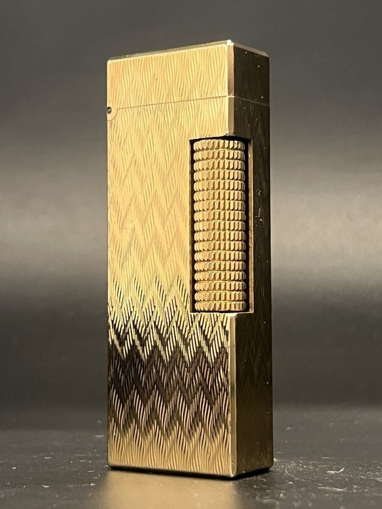 Mint Working Dunhill Gas Lighter Gold with box