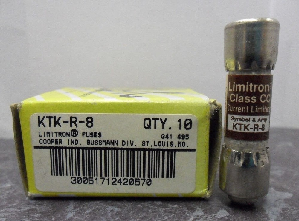 10PCS/Box KTKR8 New Bussmann KTK-R-8 8A 600V Fast-Acting Fuse Fast Delivery
