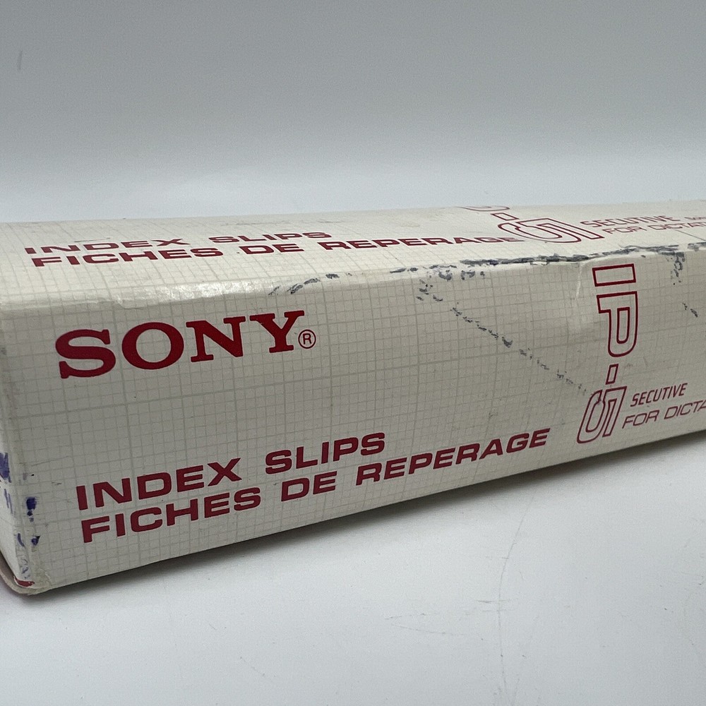 SONY IP-5 Secutive Dictating Machine Paper Index Slips