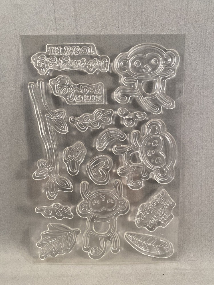 LITTLE MONKEY Stamp Set LITTLE MONKEY BUILDER Punch Stampin Up Bananas A24