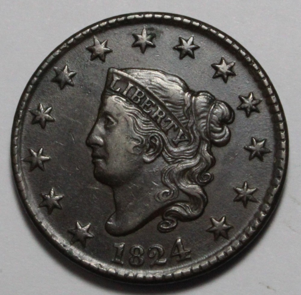 1824 Large Cent HU183