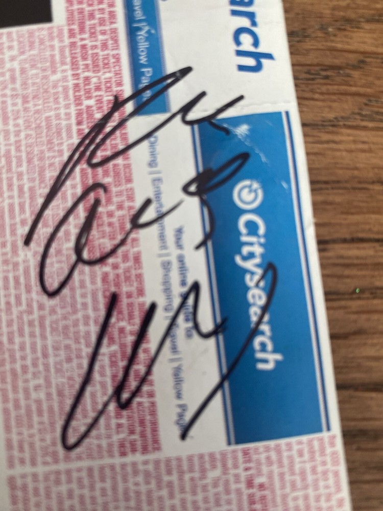 Rare Alaska Misfits Full Ticket Egan Center 2007 Signed