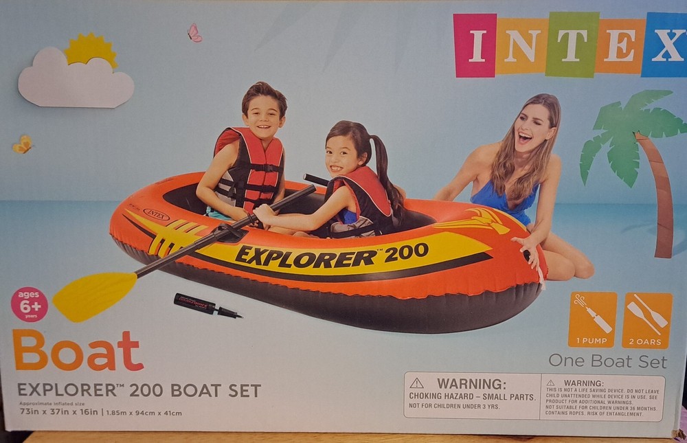 NIB Intex Explorer 200 Boat Set
