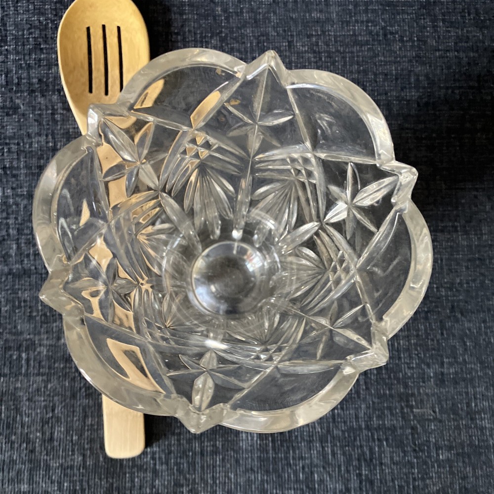 gorgeous star glass vase vintage