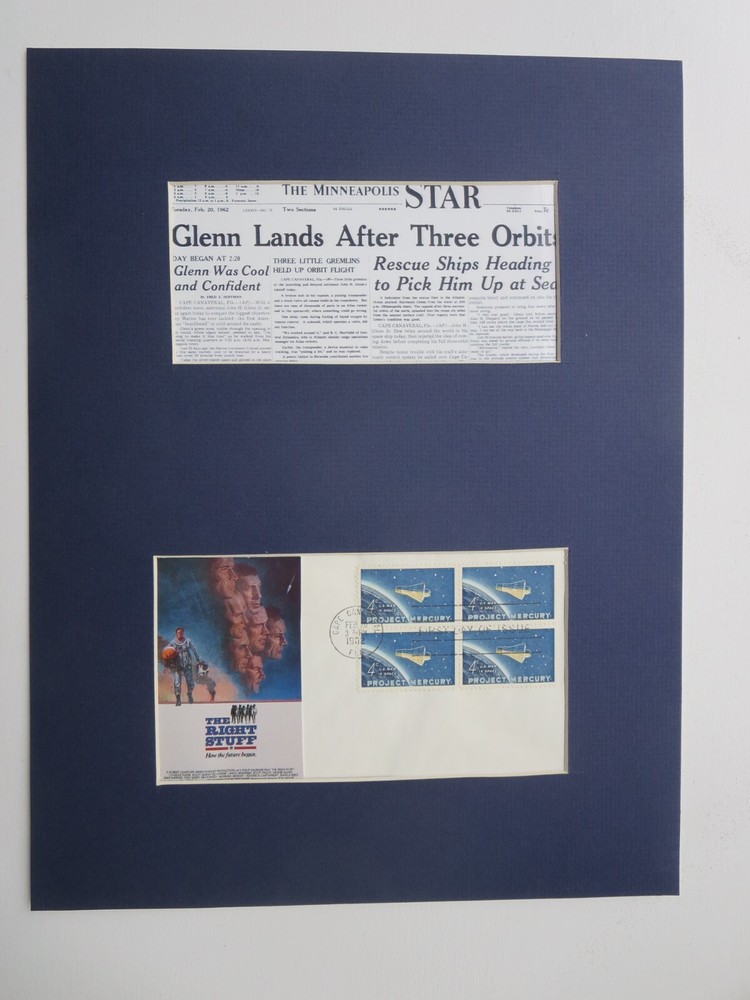 Project Mercury & John Glenn's Flight into Space & First Day Cover