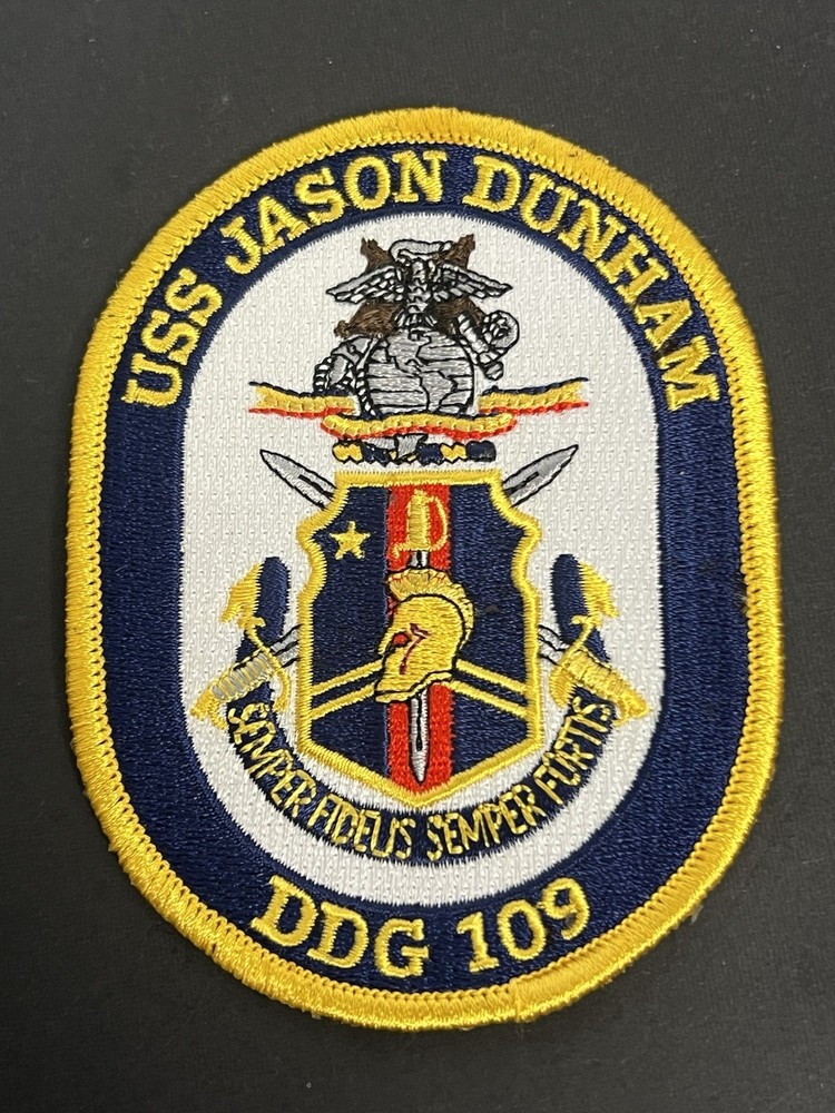 DDG-109 USS Jason Dunham US Navy Destroyer Patch