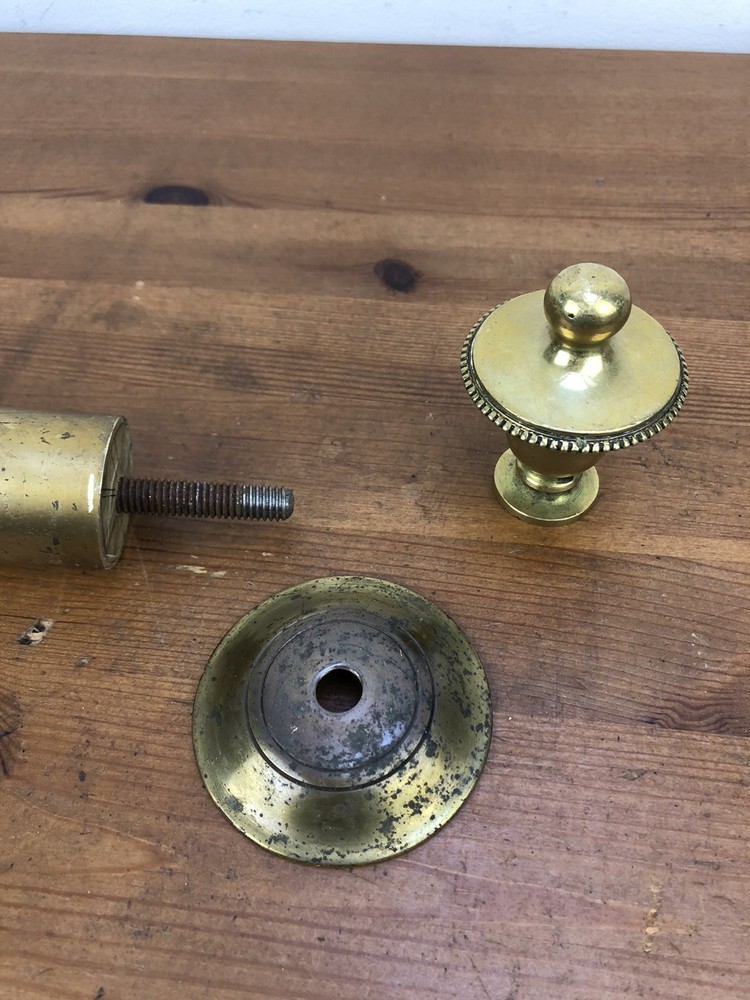 victorian brass curtain pole