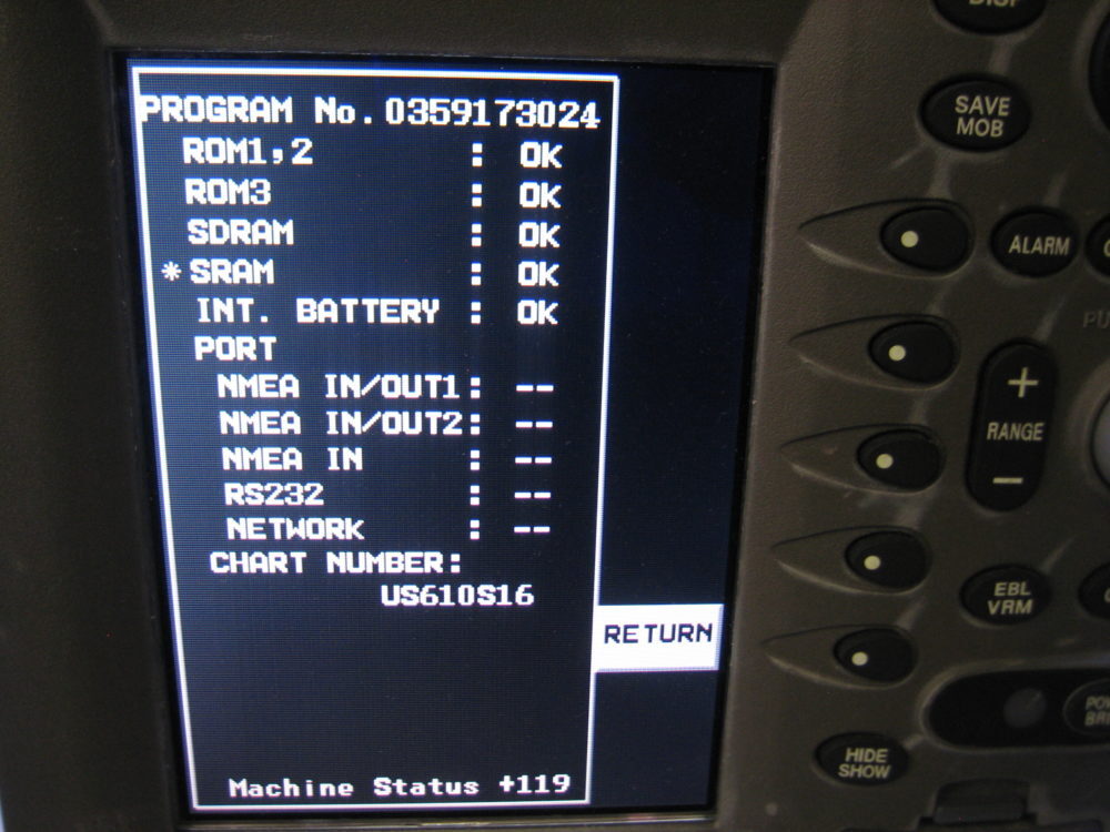 Furuno GD-1700c 7" Navnet Navionics Chartplotter VX1 Display -- Tested/Updated