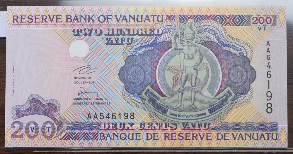 Vanuatu 200 Vato Note - UNC - CAT $7.50