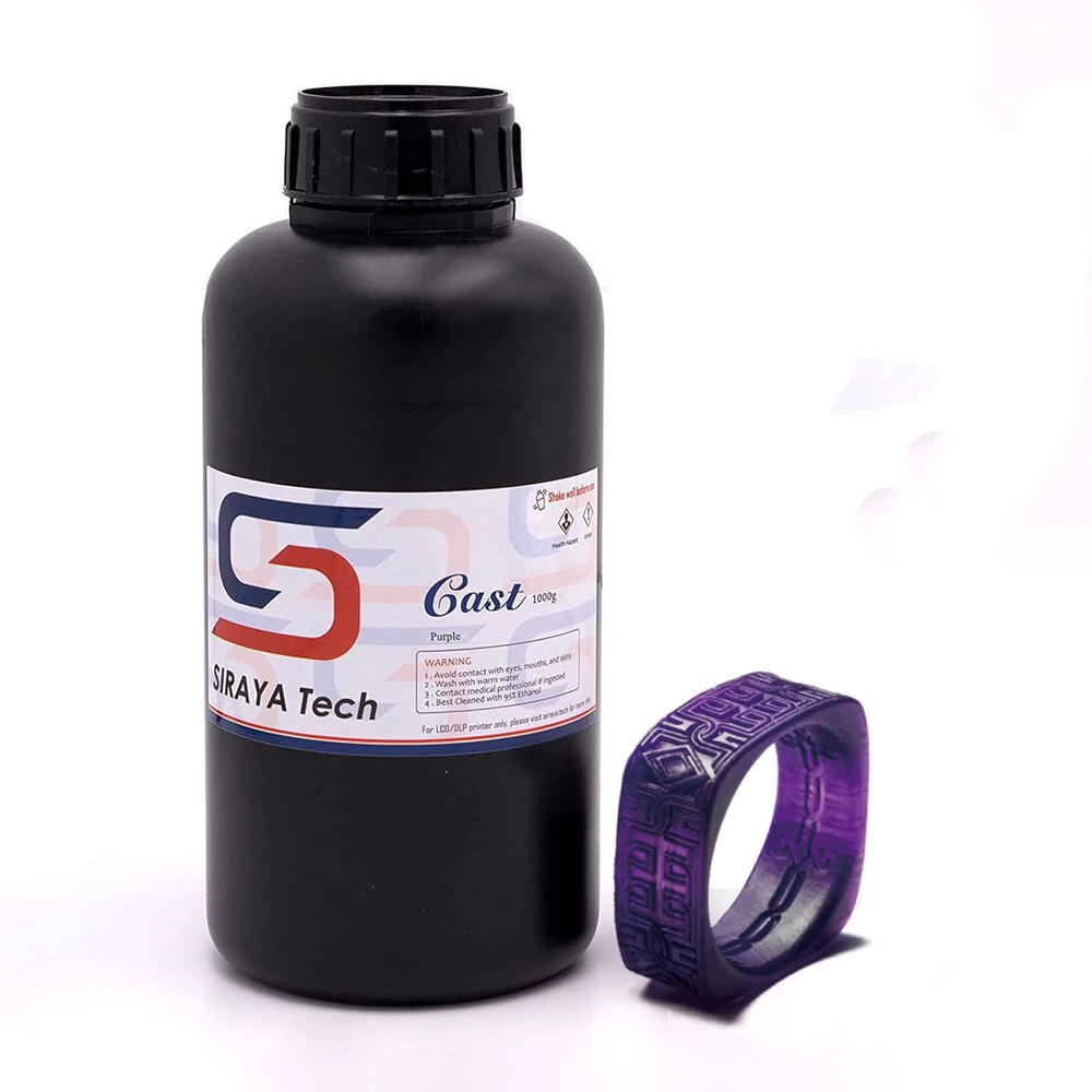 Cast 3D Printer Resin Easy to Print Use and Burn High Resolution Castable 405Nm