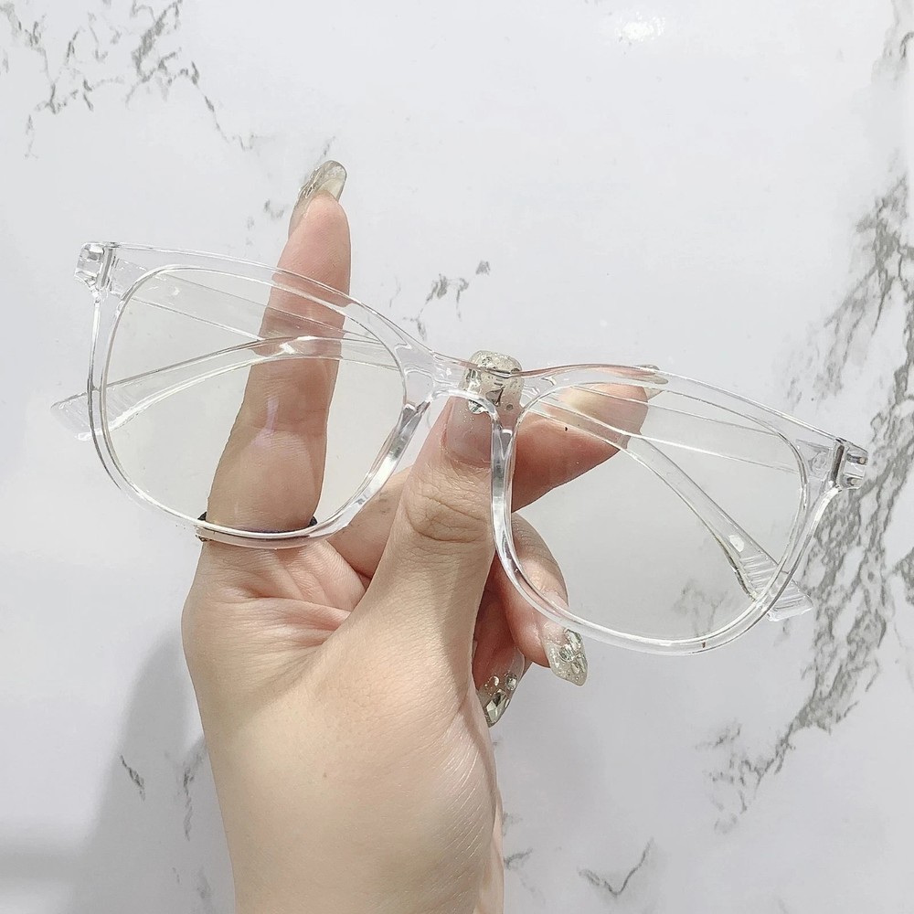 Transparent Computer Glasses Frame Women Men Anti Blue Light square Eyewear Bloc