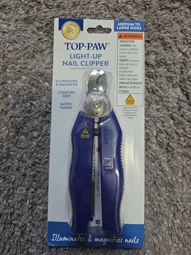 TOP-PAW LIGHT-UP NAIL CLIPPER (MEDIUM TO LARGE DOGS)