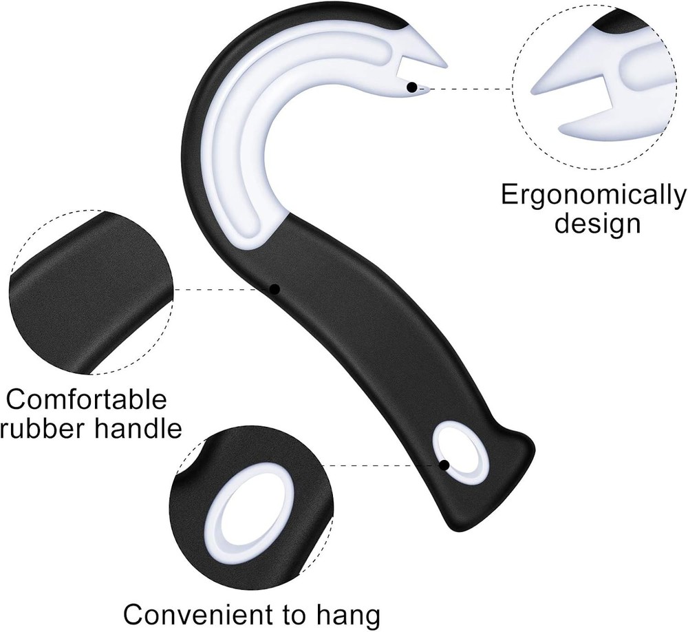 2Pcs Ring Pull Can Opener Ergonomic Tab J Black/White
