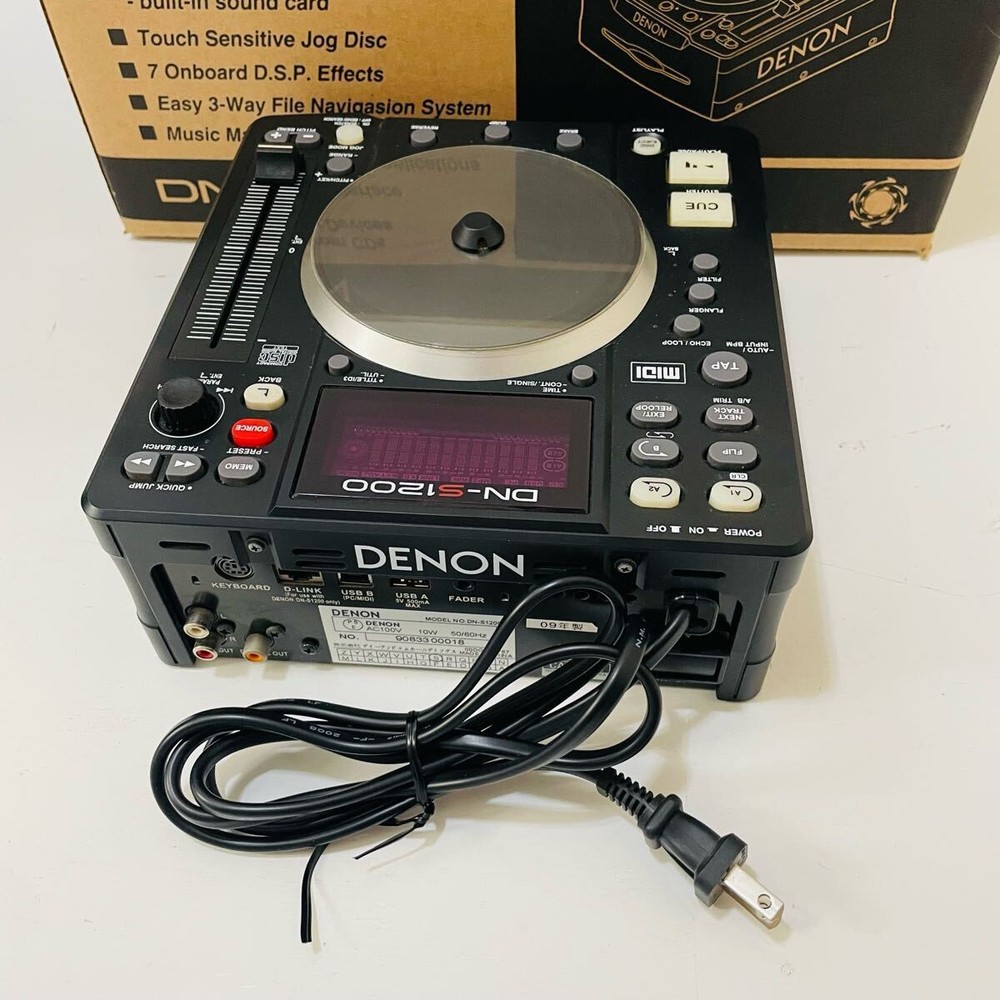 DENON DN-S1200 DJ Media Player CD USB MIDI Controller Working with Original Box