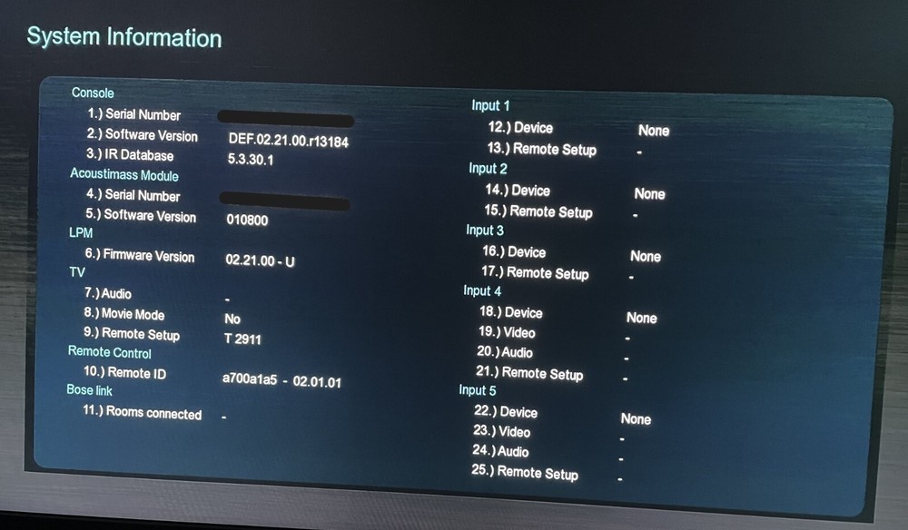 Bose Lifestyle AV35 Control Console 535 V35 STCH - TESTED - Nice condition
