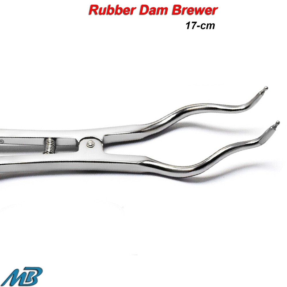 Dental Endodontics Brewer Rubber Dam Clamp Forceps Restorative Instruments CE