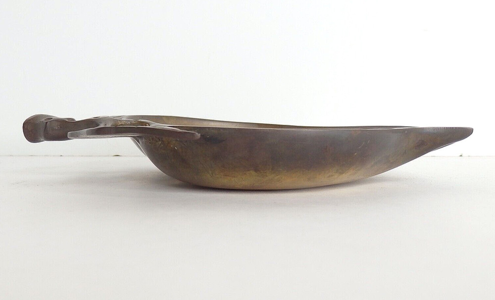 Neiman Marcus Solid Brass Chinese Peach Trinket Candy Dish Bowl EUC