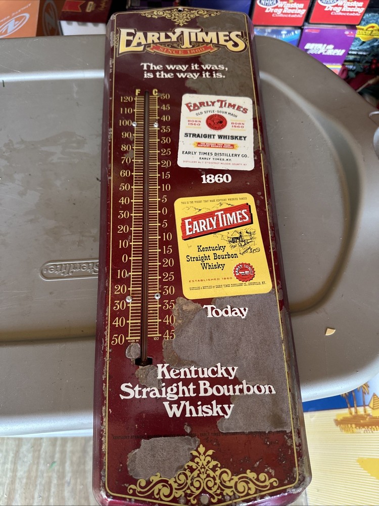 Early Times Whiskey Thermometer Advertising