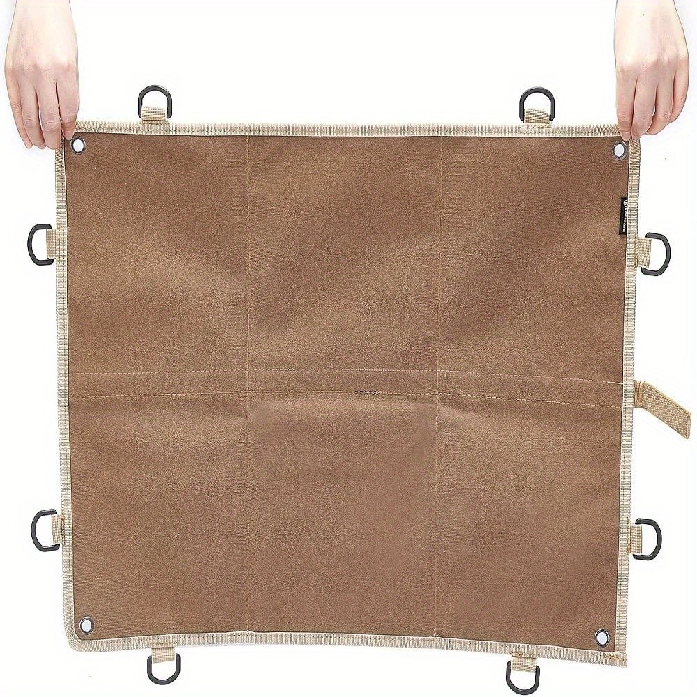 1Pc Nylon Brooch Pin Display Organizer with Iron Clasp Rectangle Dark