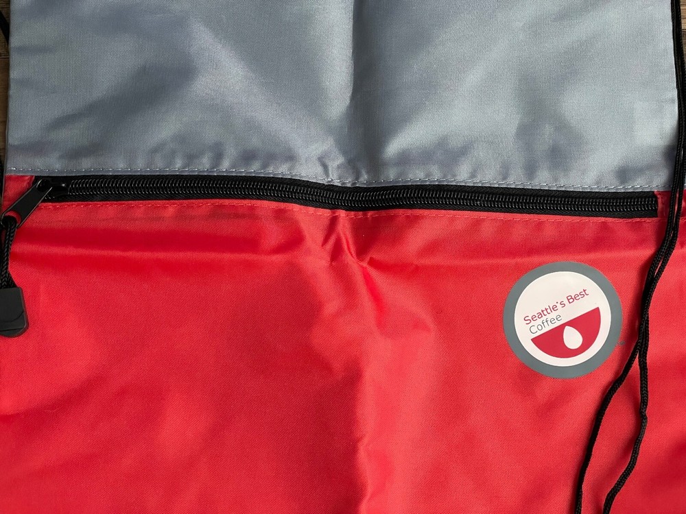 SEATTLE'S BEST COFFEE DRAWSTRING BACKPACK / CINCH SACK - NEW